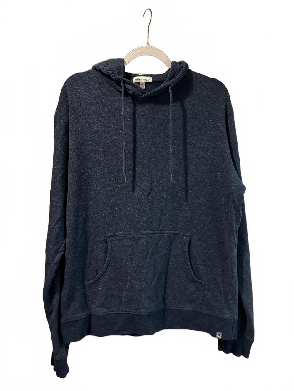 Peter Millar Men's Navy Blue Pullover Hoodie Sweatshirt Medium